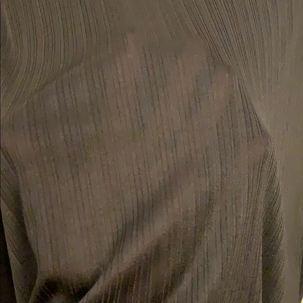 Zara sheer vertical stripe top size Large - Picture 3 of 5